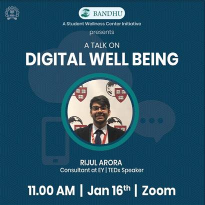 A talk on digital wellbeing by Rijul Arora